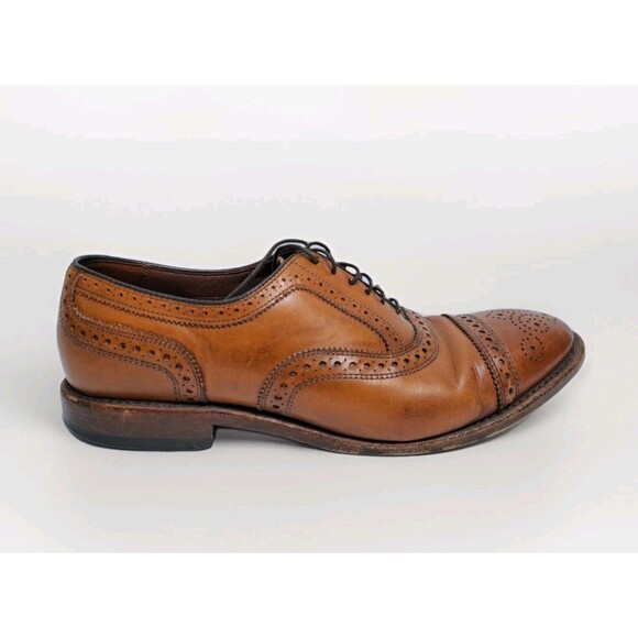 Allen Edmonds Strand Leather Cap Toe Oxford Walnut Brown Mens Size 9.5 - Picture 3 of 11